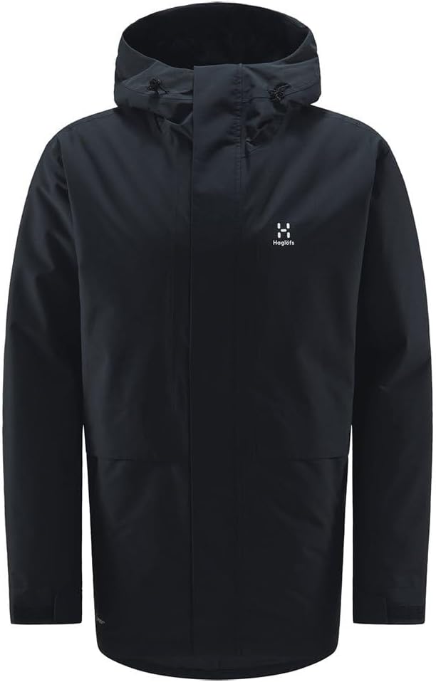Haglofs Herr Salix Proof Mimic parkas jacka, äkta svart, M, riktigt svart, M