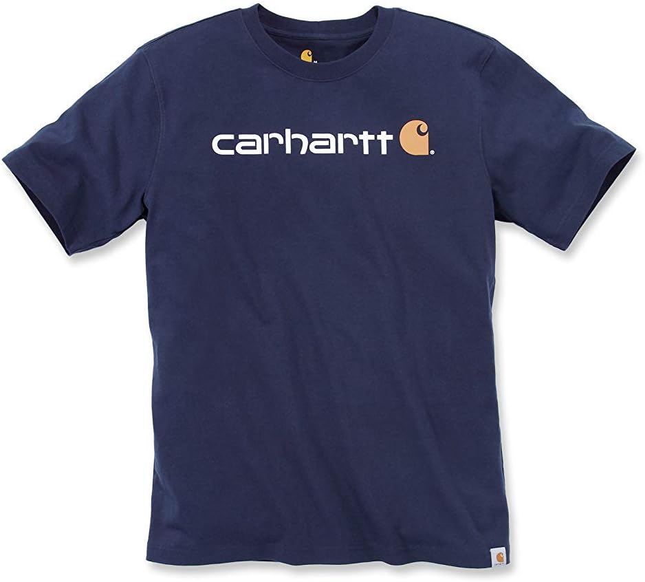 Carhartt Men's Relaxed Fit Heavy Short Sleeve Logo Graphic T-Shirt Work Utility T-Shirt