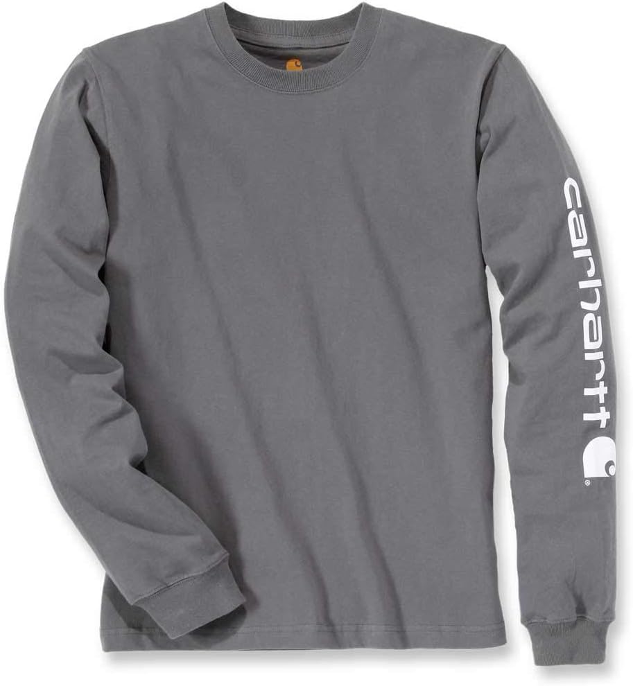 Carhartt Men's signature logo long sleeve t-shirt