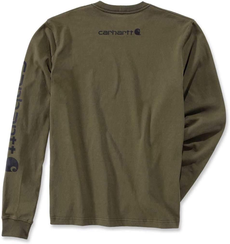 Carhartt Men's signature logo long sleeve t-shirt