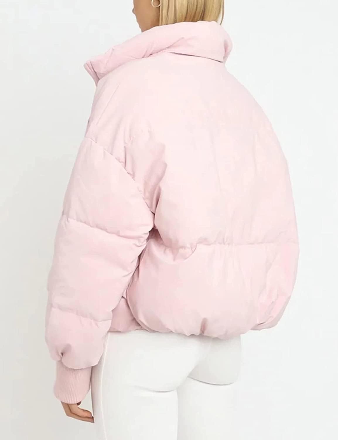 Gihuo Women’s Winter Cropped Puffer Jacket Coat Short Warm Quilted Jacket 2026