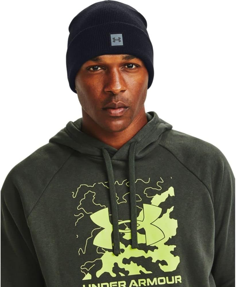 Under Armour värmande mössa för män, funktionell stickad mössa halftime stickad mössa