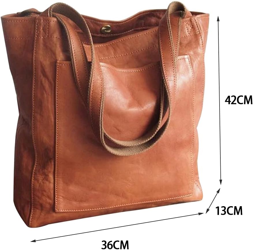 Vintage women's soft leather shoulder bag