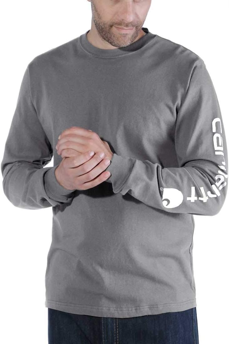 Carhartt Men's signature logo long sleeve t-shirt