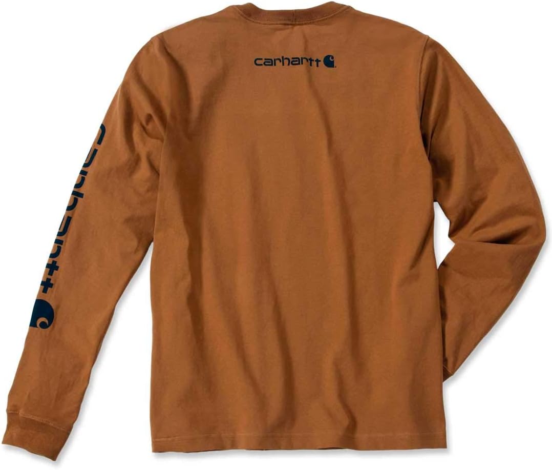 Carhartt Men's signature logo long sleeve t-shirt