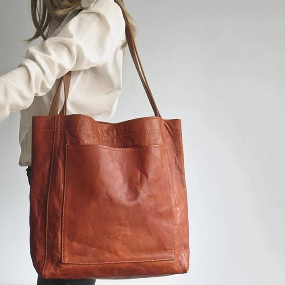 Vintage women's soft leather shoulder bag
