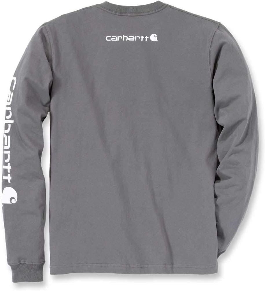 Carhartt Men's signature logo long sleeve t-shirt