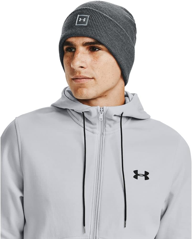 Under Armour värmande mössa för män, funktionell stickad mössa halftime stickad mössa