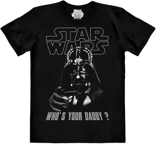 Logoshirt® Star Wars I Darth Vader I Who's Your Daddy I T-shirt Print I dam och herr I rund hals I kortärmad I licensierad originaldesign