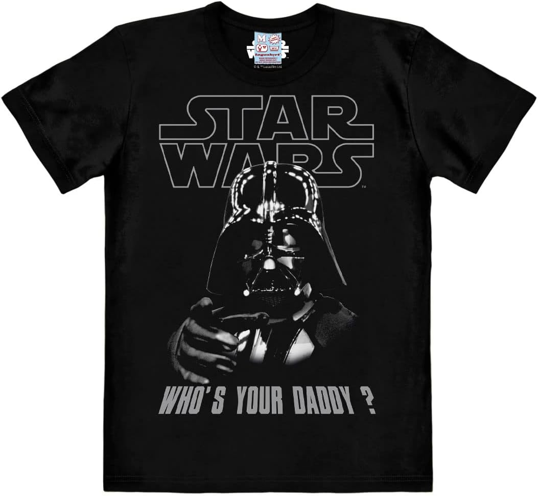 Logoshirt® Star Wars I Darth Vader I Who's Your Daddy I T-shirt Print I dam och herr I rund hals I kortärmad I licensierad originaldesign
