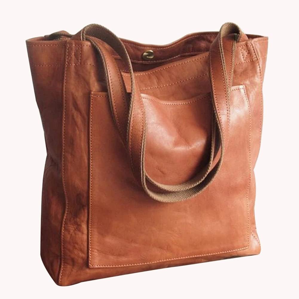 Vintage women's soft leather shoulder bag