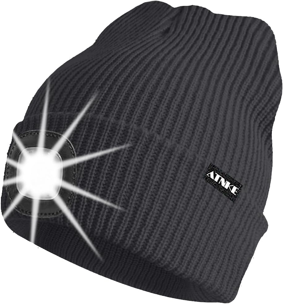 ATNKE Unisex winter hat with led light