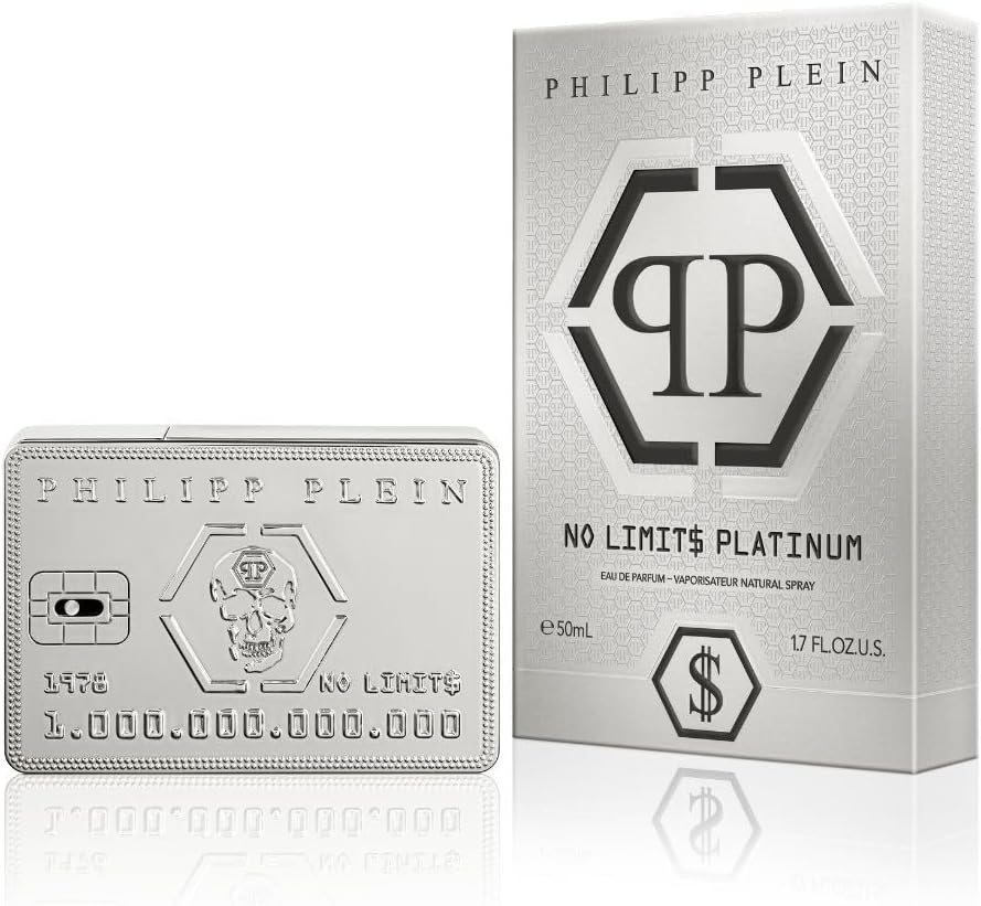 Philipp Plein Eau de Parfum No Limits Platinum 50 ml – Bottle looks like a credit card