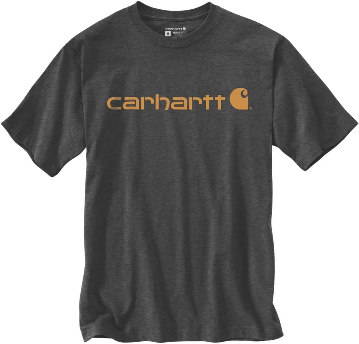 Carhartt Men's Relaxed Fit Heavy Short Sleeve Logo Graphic T-Shirt Work Utility T-Shirt