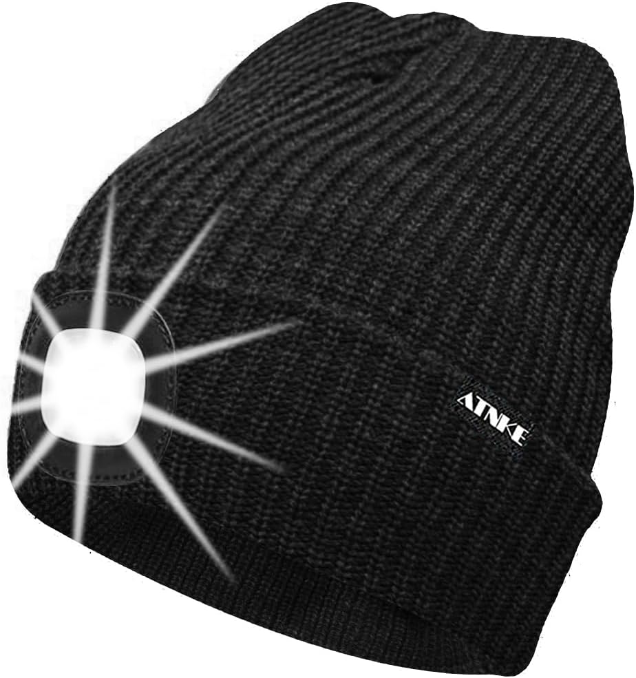 ATNKE Unisex winter hat with led light