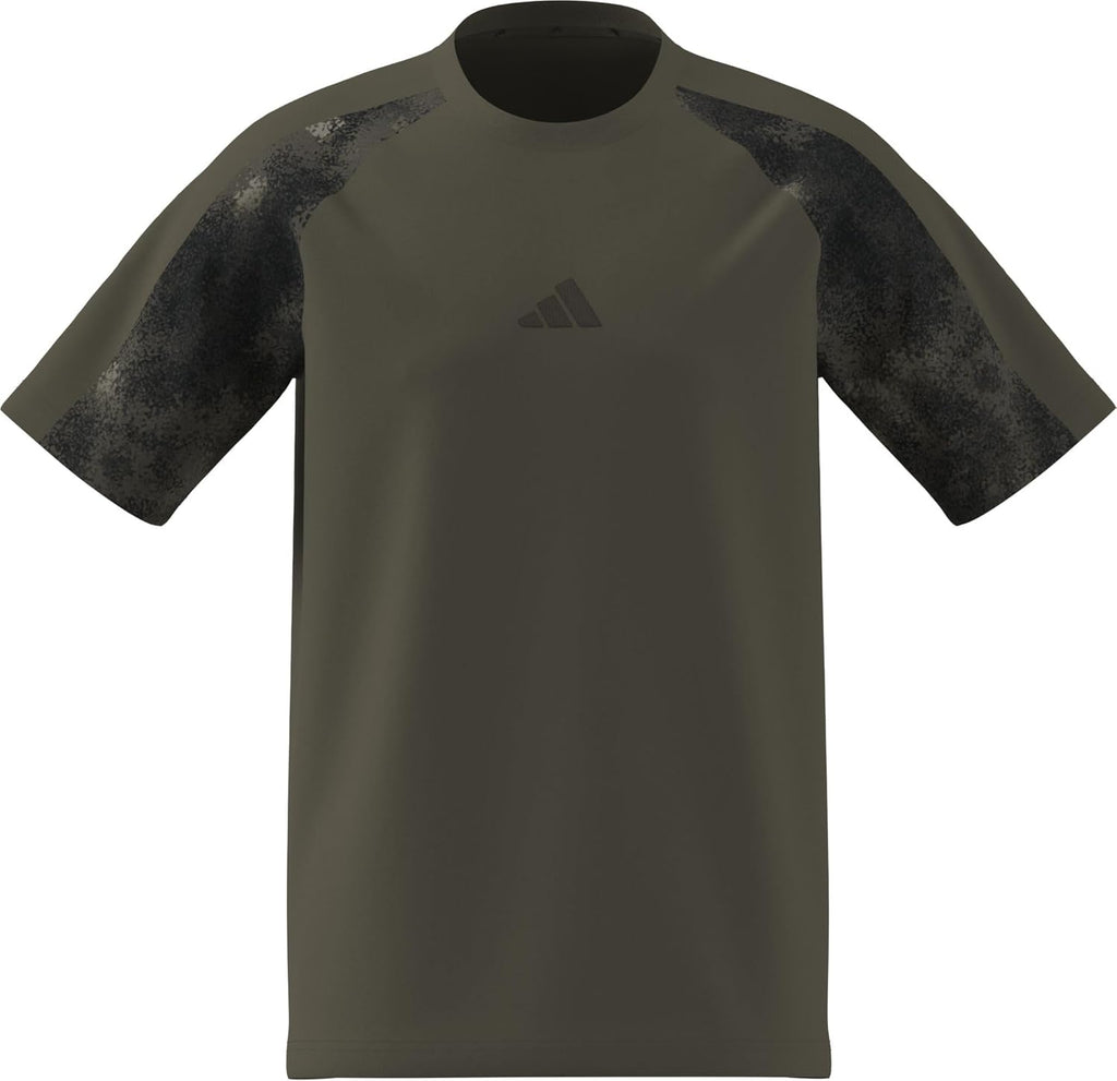 adidas Mezczyzni CAMO T-SHIRT, olive strata/MULTICOLOR, L