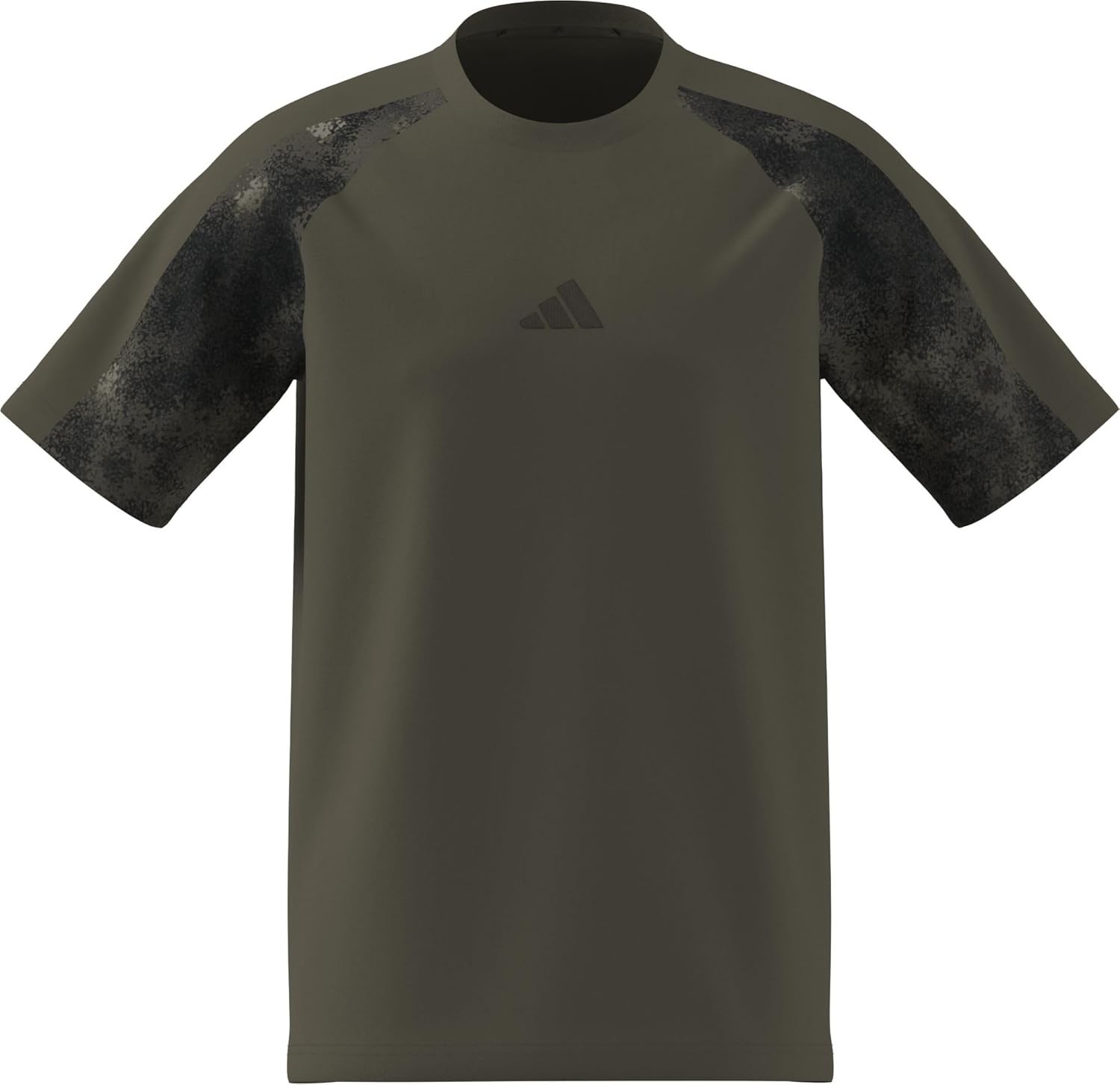 adidas Mezczyzni CAMO T-SHIRT, olive strata/MULTICOLOR, L
