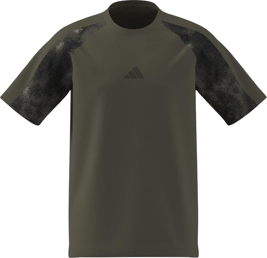 adidas Mezczyzni CAMO T-SHIRT, olive strata/MULTICOLOR, L
