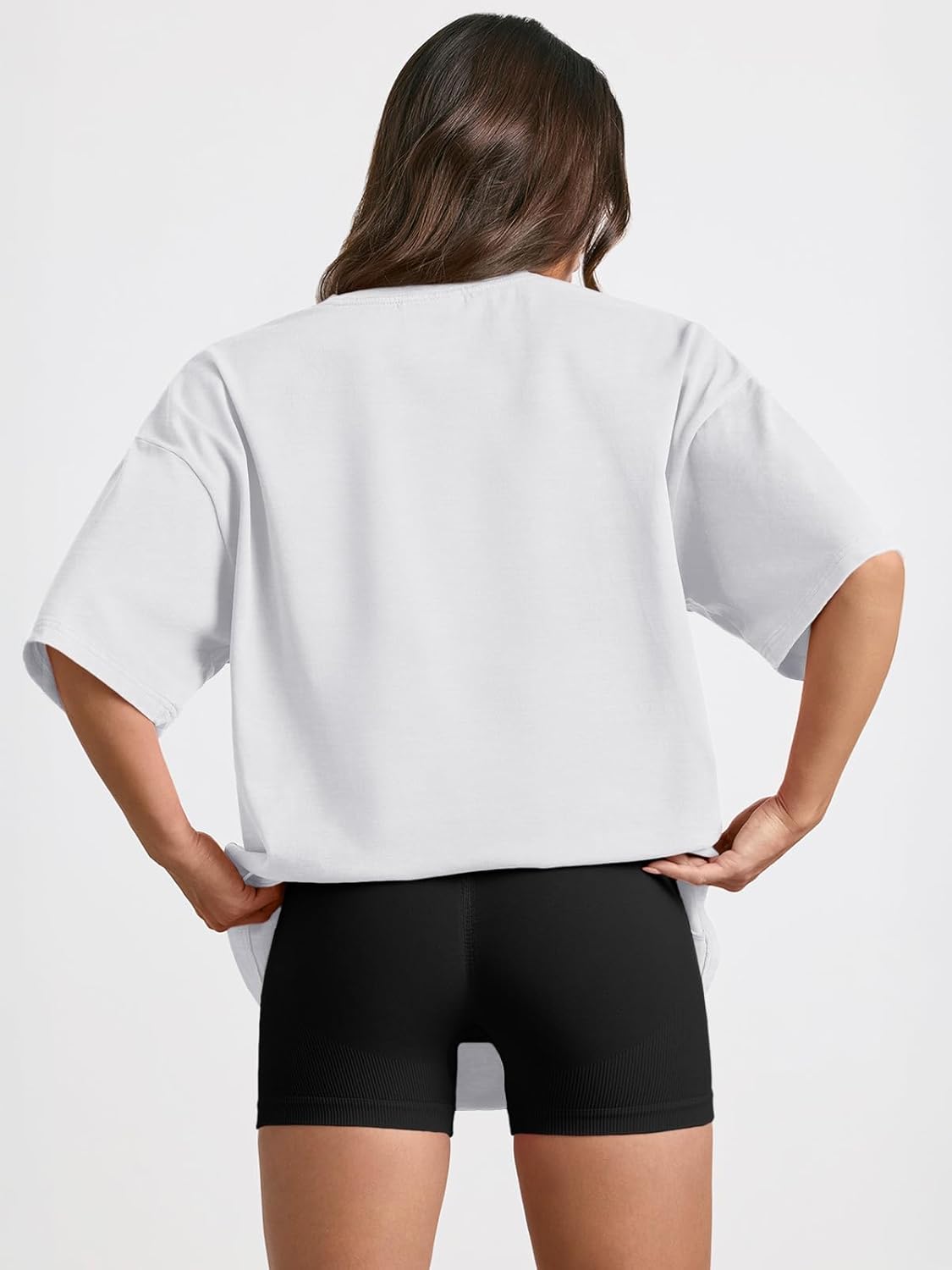 Trendy Queen Women's Oversized Tee, Comfy Fabric Loose Fit, All-Day Cozy for Gym, Lounge & Office, Versatile Casual Wear