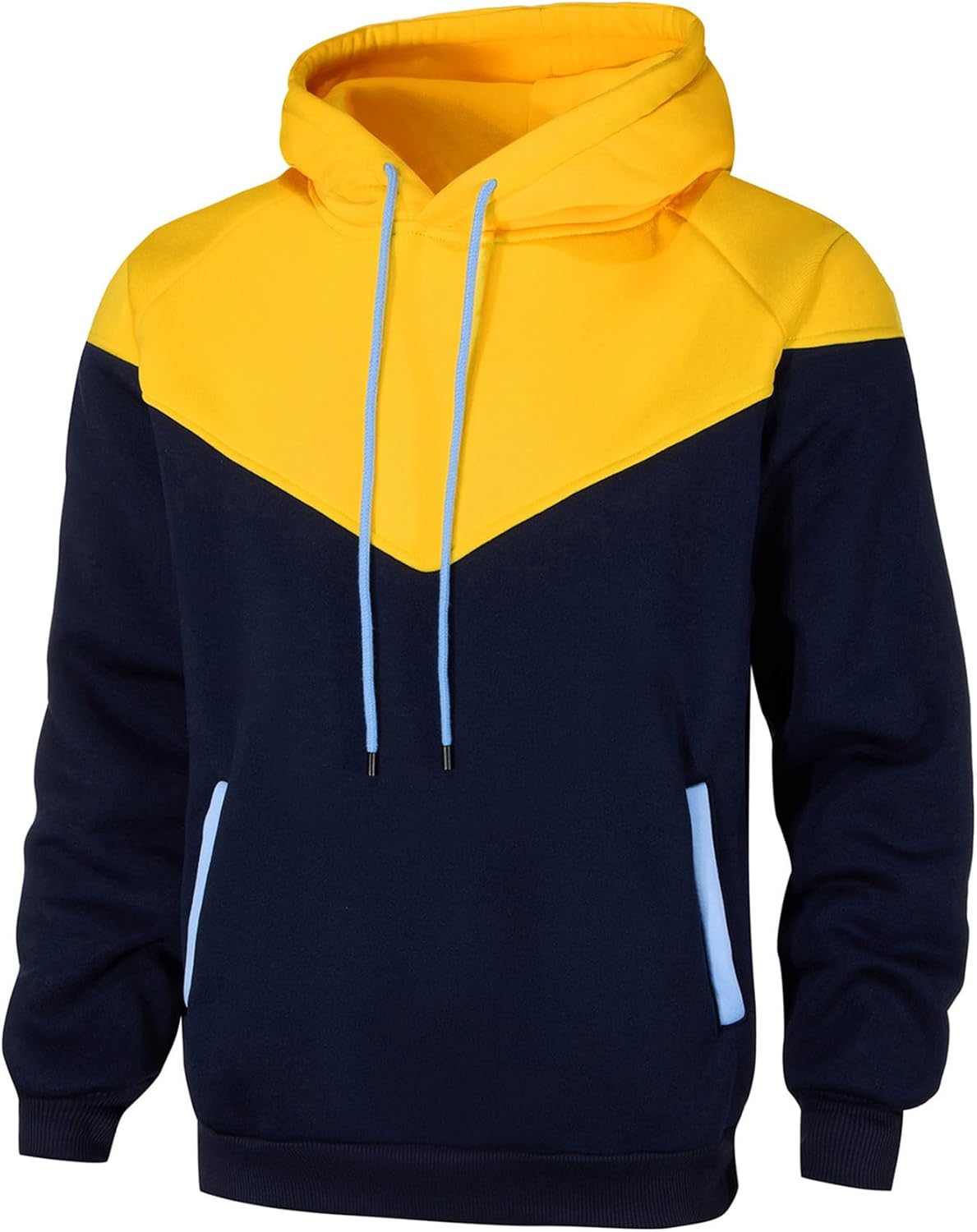 Hoodie Men's Sweatshirt Long Sleeve Sweatshirt Hoodie Color Block Sweatshirt