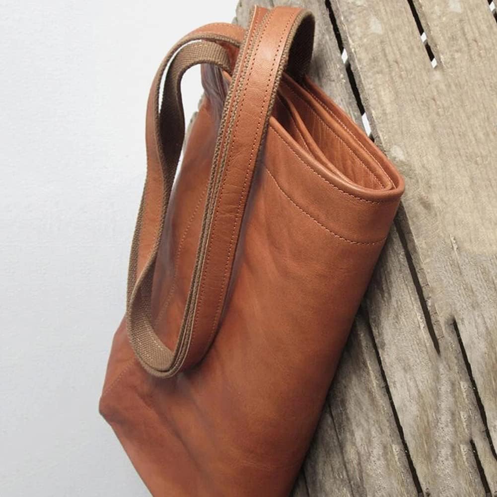 Vintage women's soft leather shoulder bag
