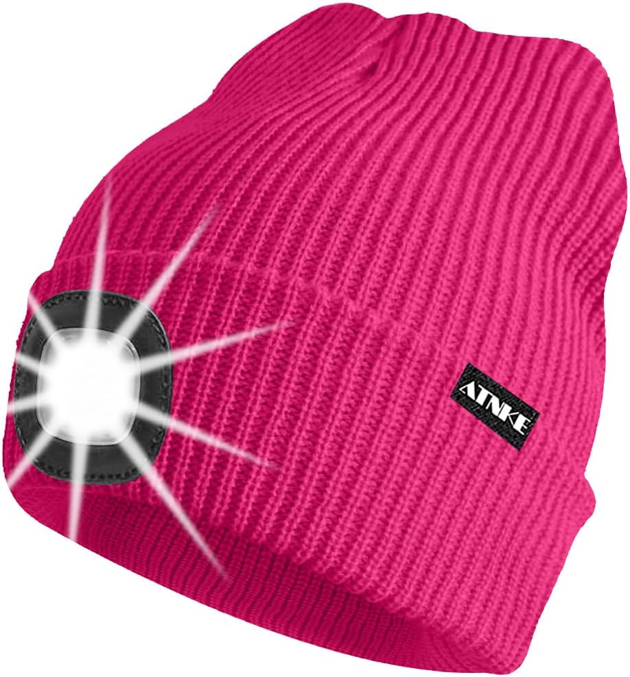 ATNKE Unisex winter hat with led light
