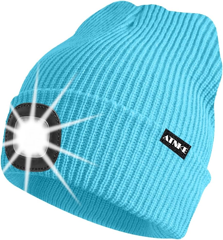 ATNKE Unisex winter hat with led light