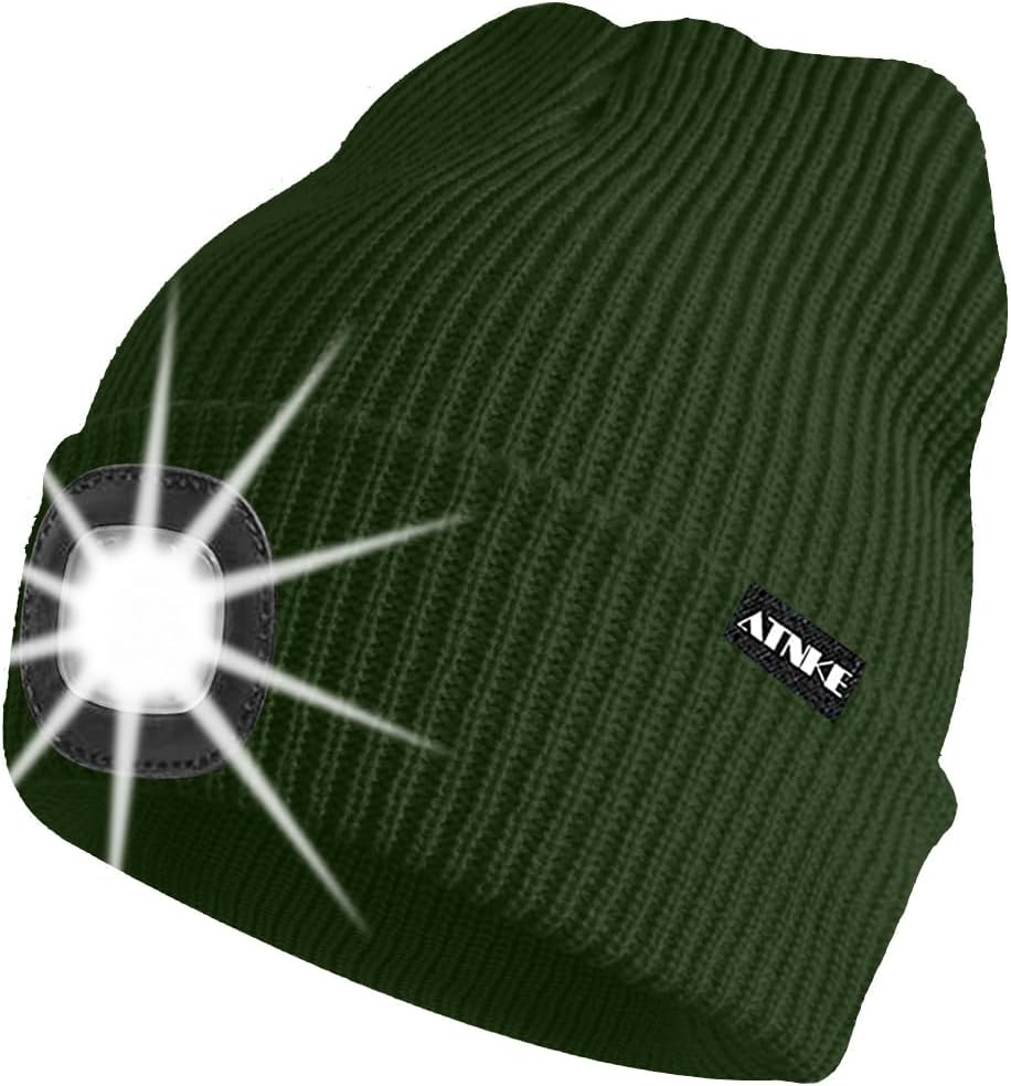 ATNKE Unisex winter hat with led light