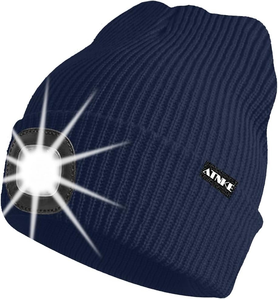 ATNKE Unisex winter hat with led light