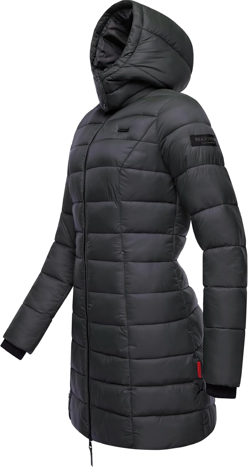 Marikoo Women's Quilted Winter Coat with Evening Star in sizes XS-XXL