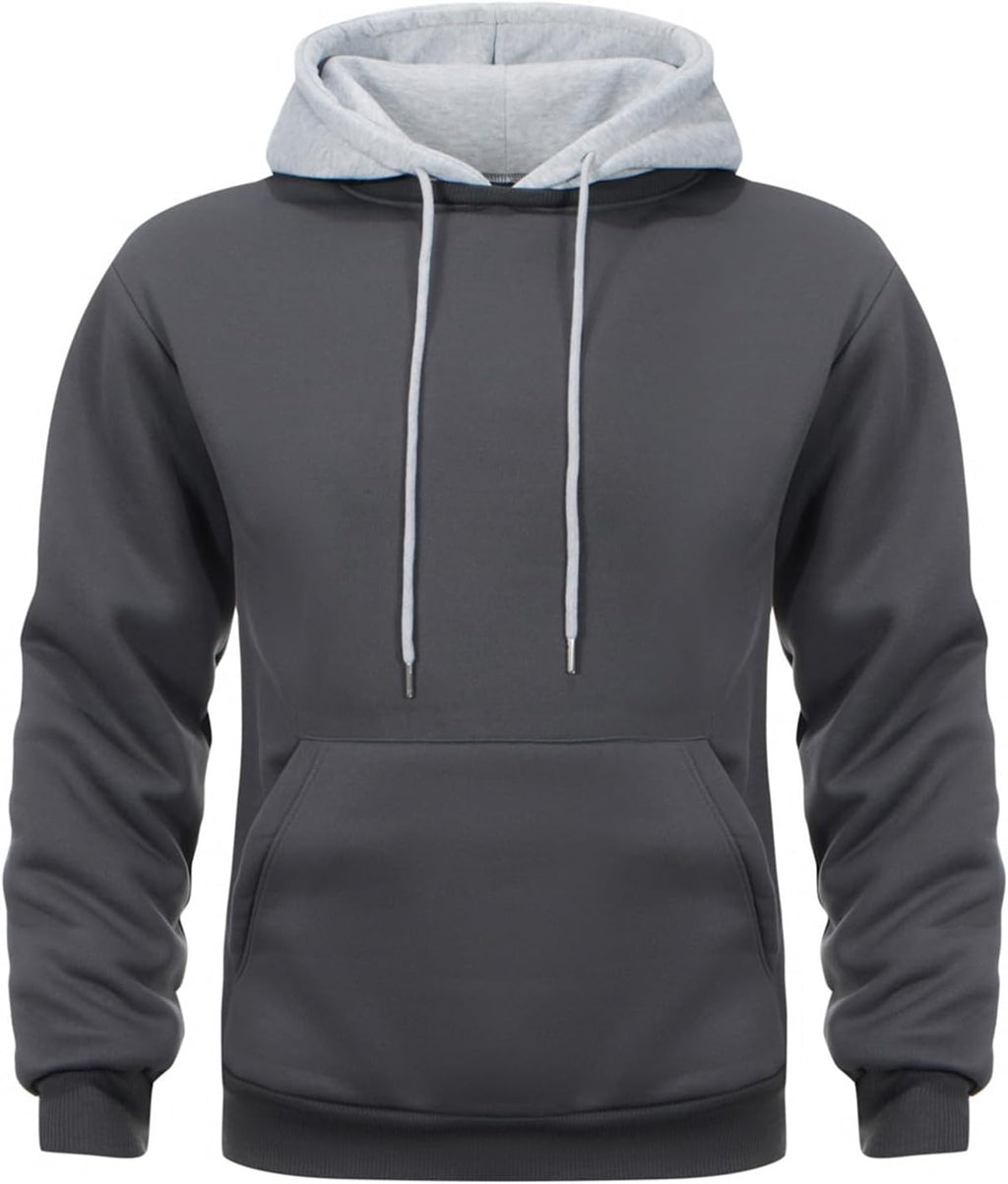 Hoodie Men's Sweatshirt Long Sleeve Sweatshirt Hoodie Color Block Sweatshirt