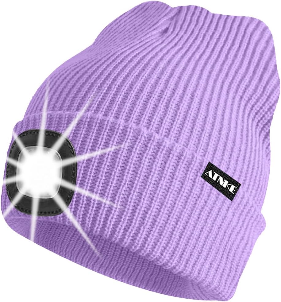 ATNKE Unisex winter hat with led light