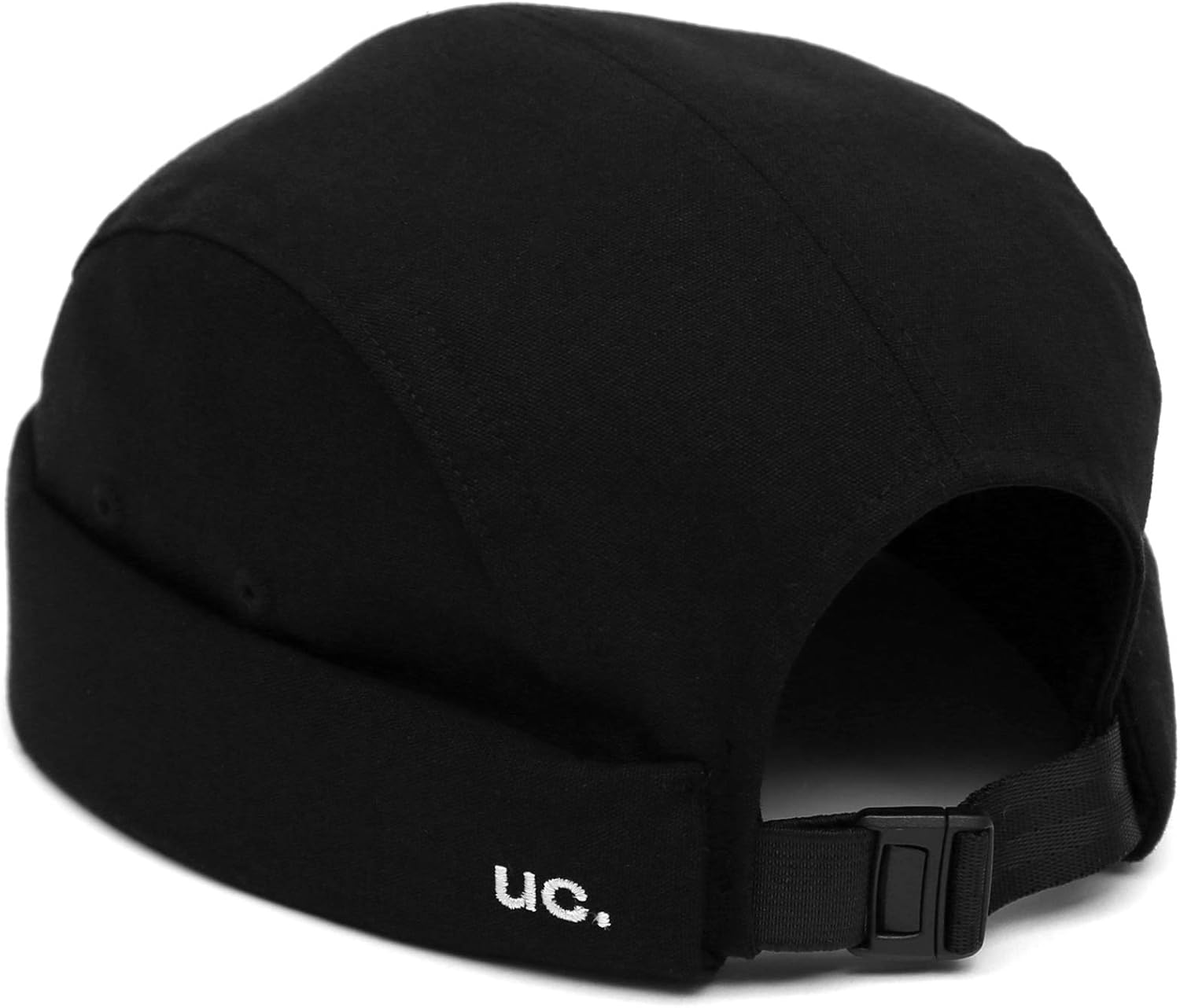 UNDERCONTROL Breadless Trawler Leon Harbor Camp Rolled Cuff Miki Cap Unisex Sailor Skull Outdoor Hat Fisherman Tactical Buckle No Visor Docker Beanie for Men and Women Korea (Black), black