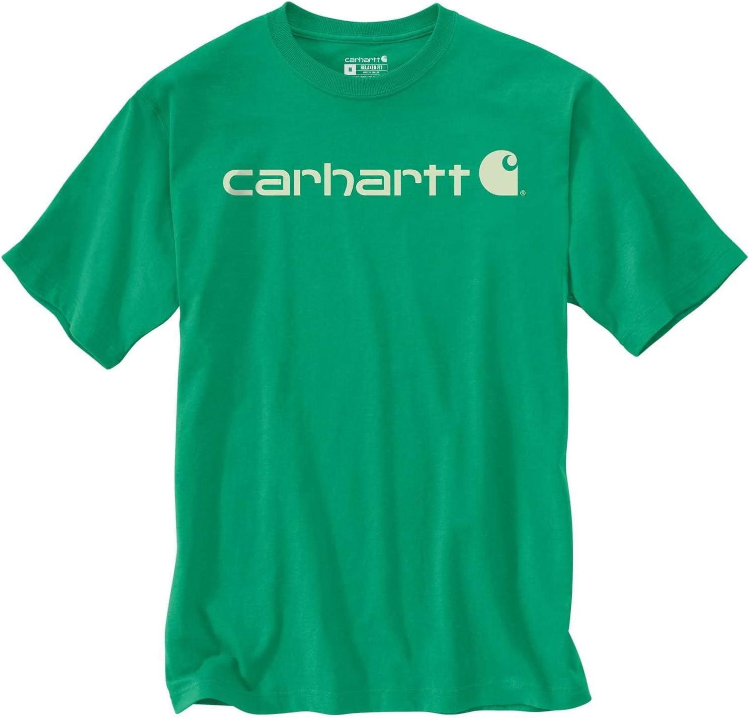 Carhartt Men's Relaxed Fit Heavy Short Sleeve Logo Graphic T-Shirt Work Utility T-Shirt