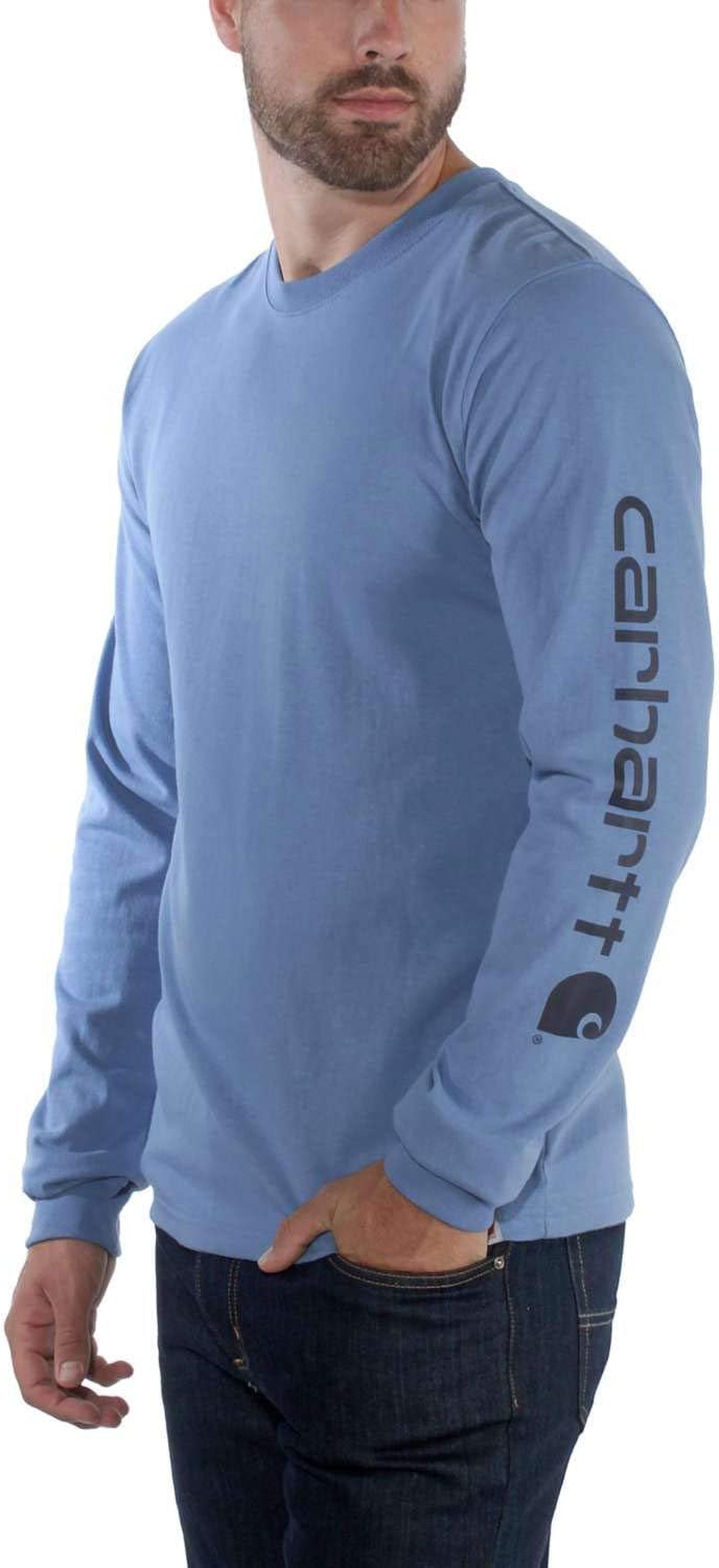 Carhartt Men's signature logo long sleeve t-shirt