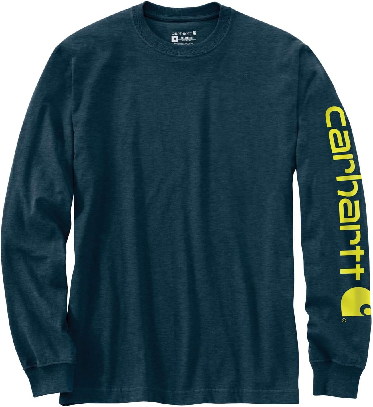 Carhartt Men's signature logo long sleeve t-shirt