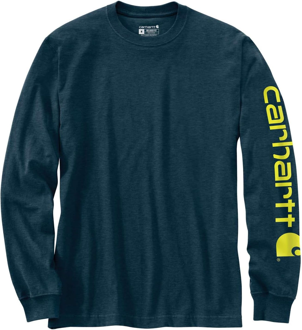 Carhartt Men's signature logo long sleeve t-shirt