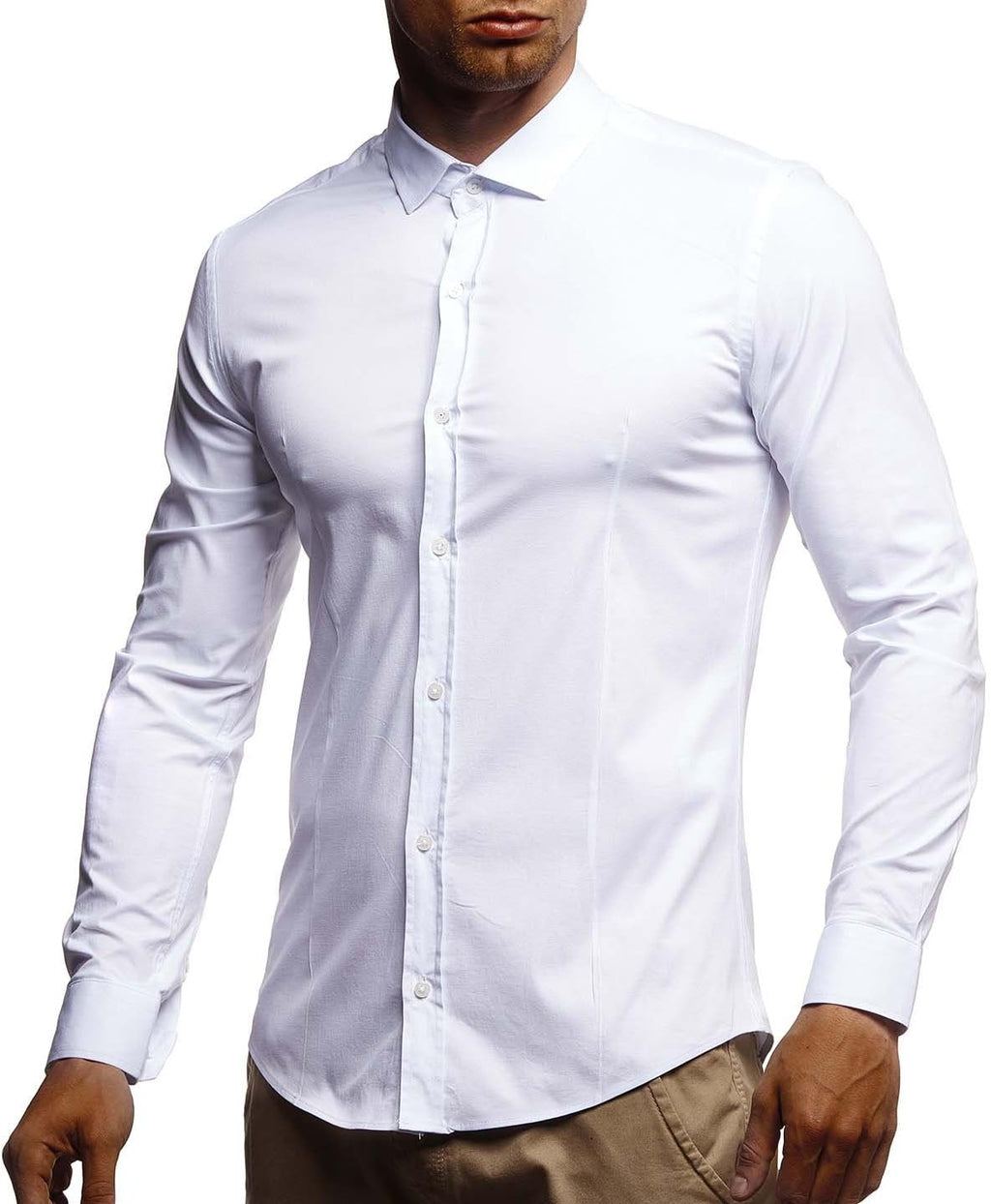 Leif Nelson Shirt with slim fit LN3430