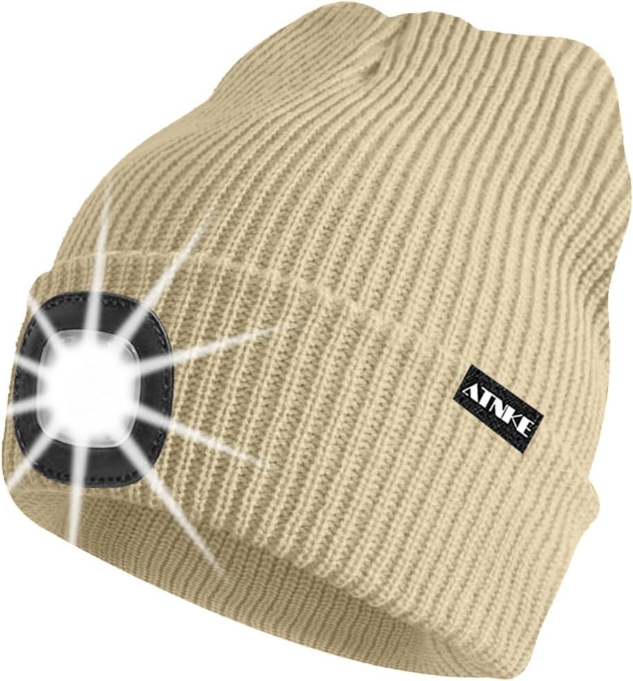 ATNKE Unisex winter hat with led light