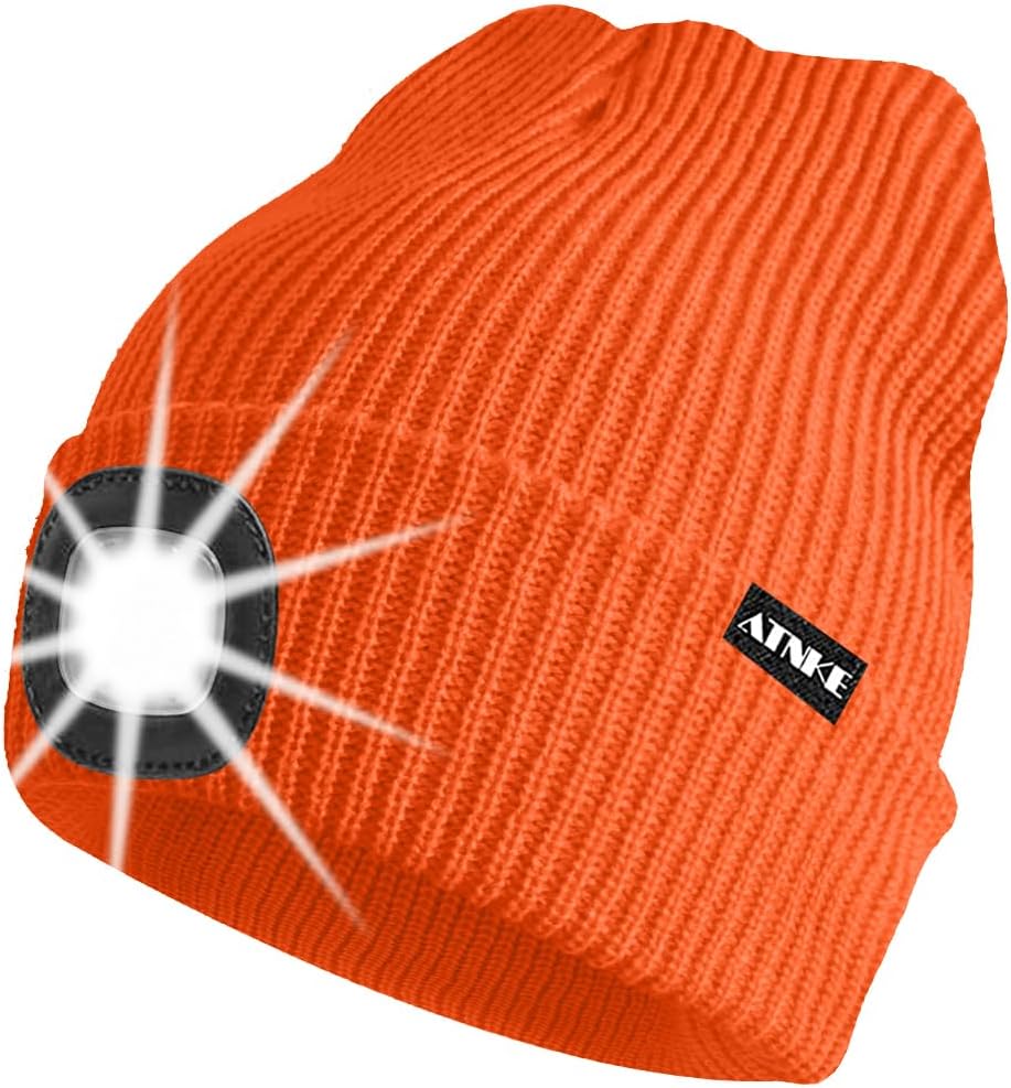 ATNKE Unisex winter hat with led light
