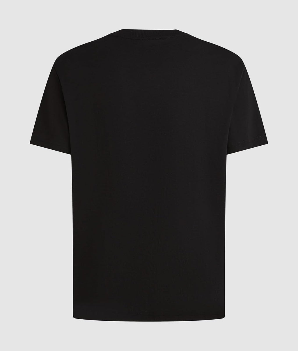 Karl Lagerfeld Jeans, Men's Plain Short Sleeve Eclipse Logo T-Shirt, Regular Fit, blackone, M
