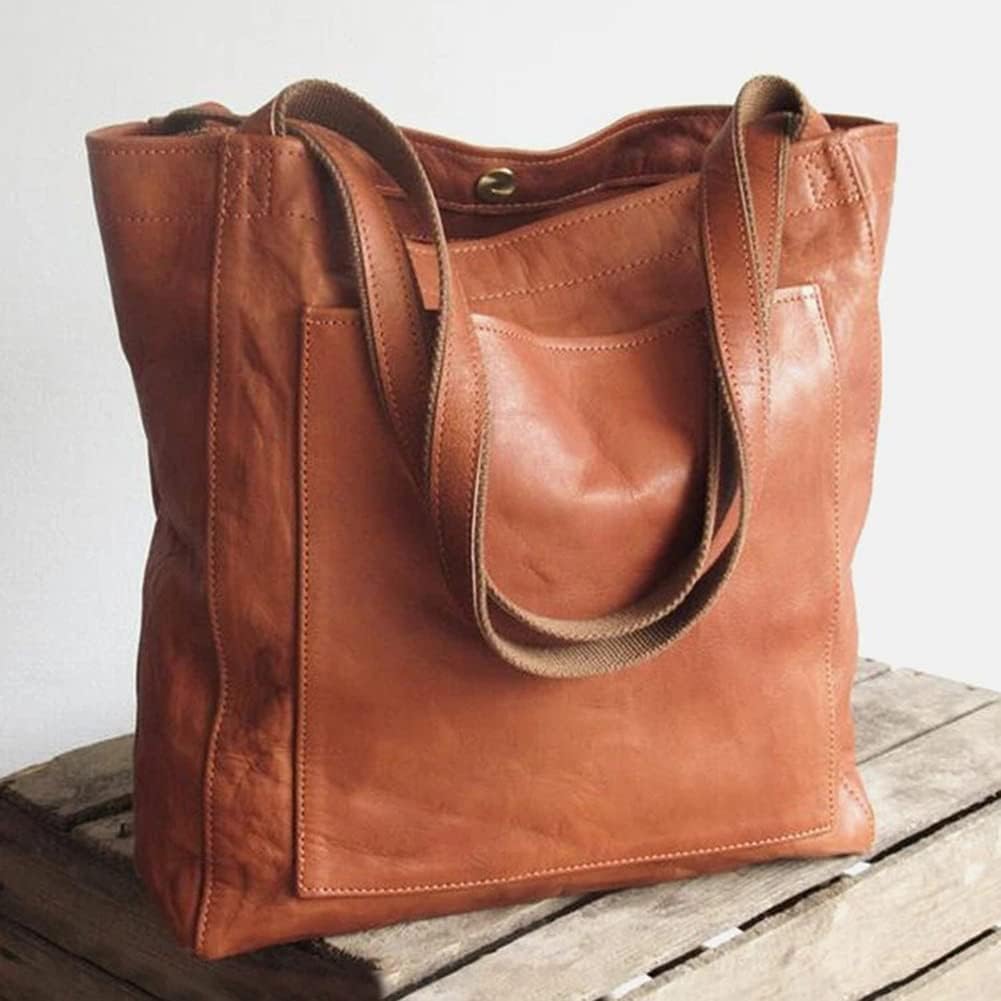 Vintage women's soft leather shoulder bag
