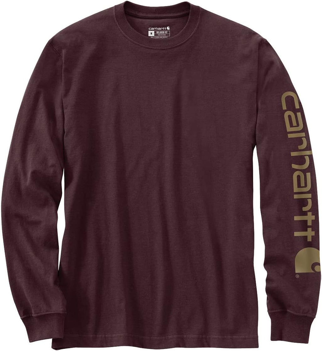 Carhartt Men's signature logo long sleeve t-shirt