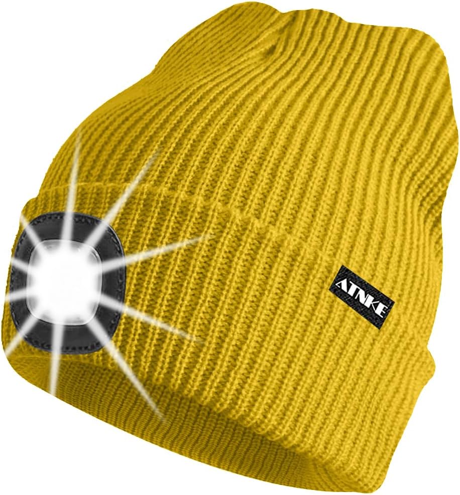 ATNKE Unisex winter hat with led light