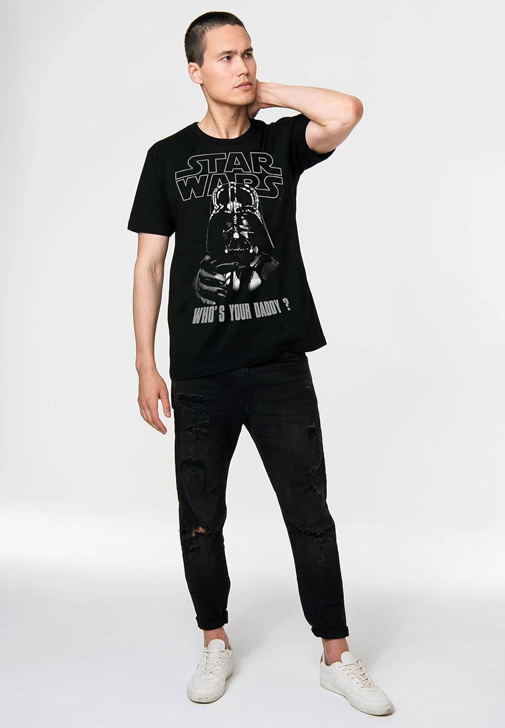 Logoshirt® Star Wars I Darth Vader I Who's Your Daddy I T-shirt Print I dam och herr I rund hals I kortärmad I licensierad originaldesign