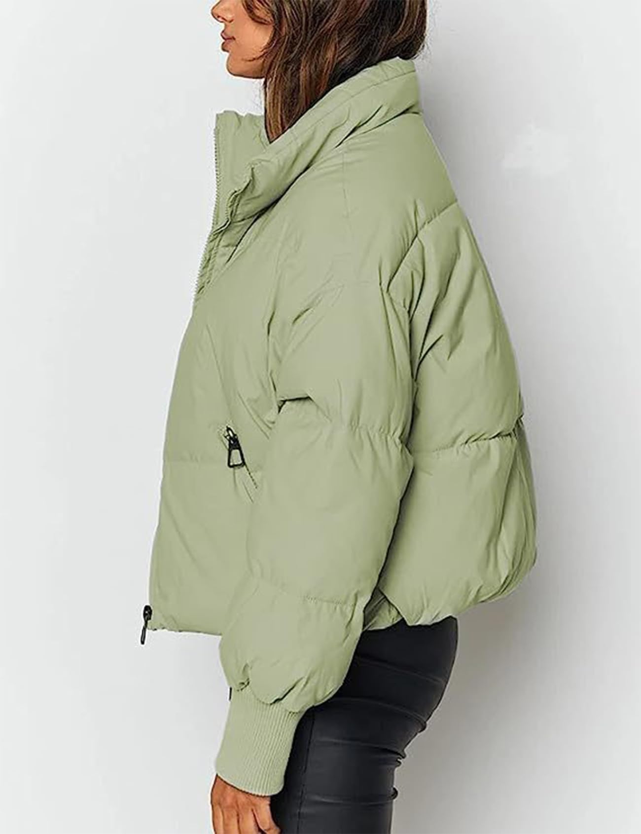 Gihuo Women’s Winter Cropped Puffer Jacket Coat Short Warm Quilted Jacket 2026