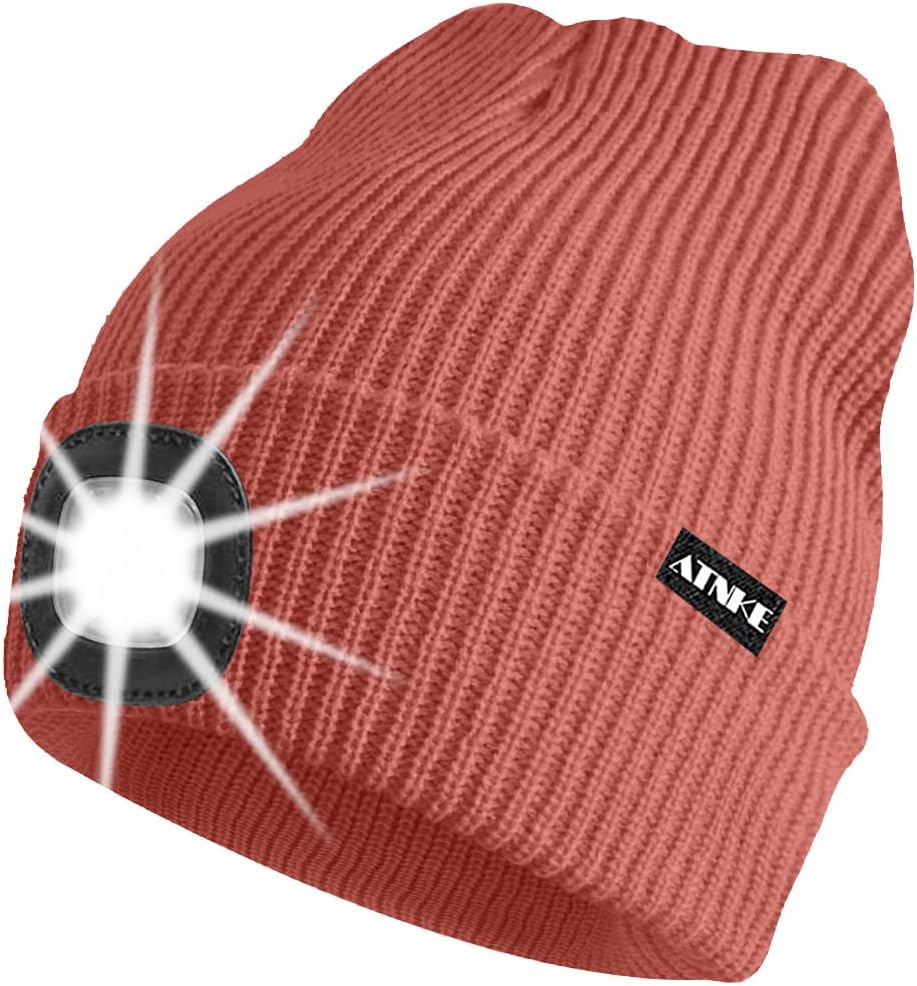 ATNKE Unisex winter hat with led light