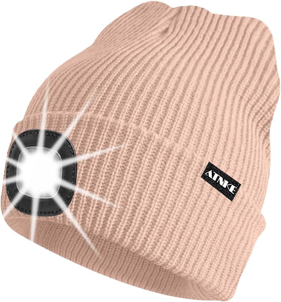 ATNKE Unisex winter hat with led light