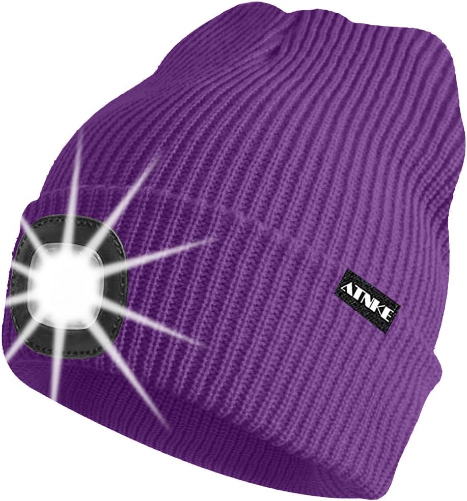ATNKE Unisex winter hat with led light