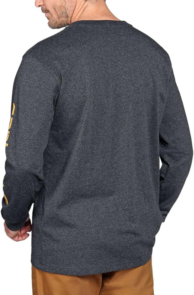 Carhartt Men's signature logo long sleeve t-shirt